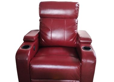 Διπλός καναπές διατάξεων θέσεων θεάτρων Recliner, καθορισμένο διπλώνοντας Armrest καναπέδων θεάτρων