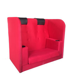 Headrest κόκκινου χρώματος καθισμάτων ζεύγους θεάτρων μη Recliner αξιόπιστη εύρωστη δομή
