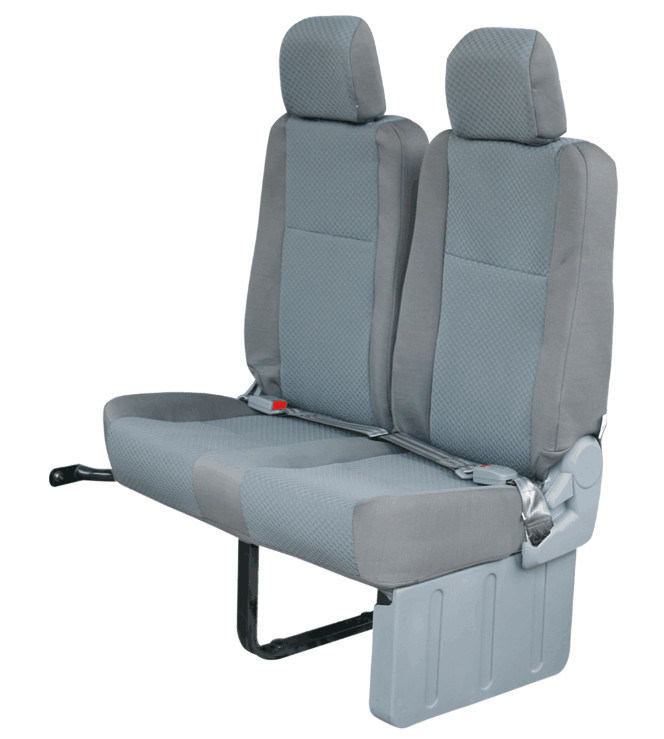 Πολυτελή καθίσματα λεωφορείου Toyota Van Hiace Υλικό σφουγγαριού υψηλής πυκνότητας Γκρι Χρώμα