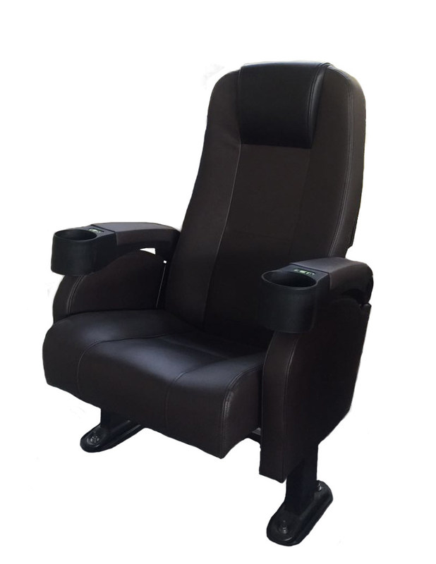 Εμπορικά καθίσματα θεάτρου Quiet Design Μαύρο χρώμα ≥ 1100 ελάχιστη απόσταση σειράς