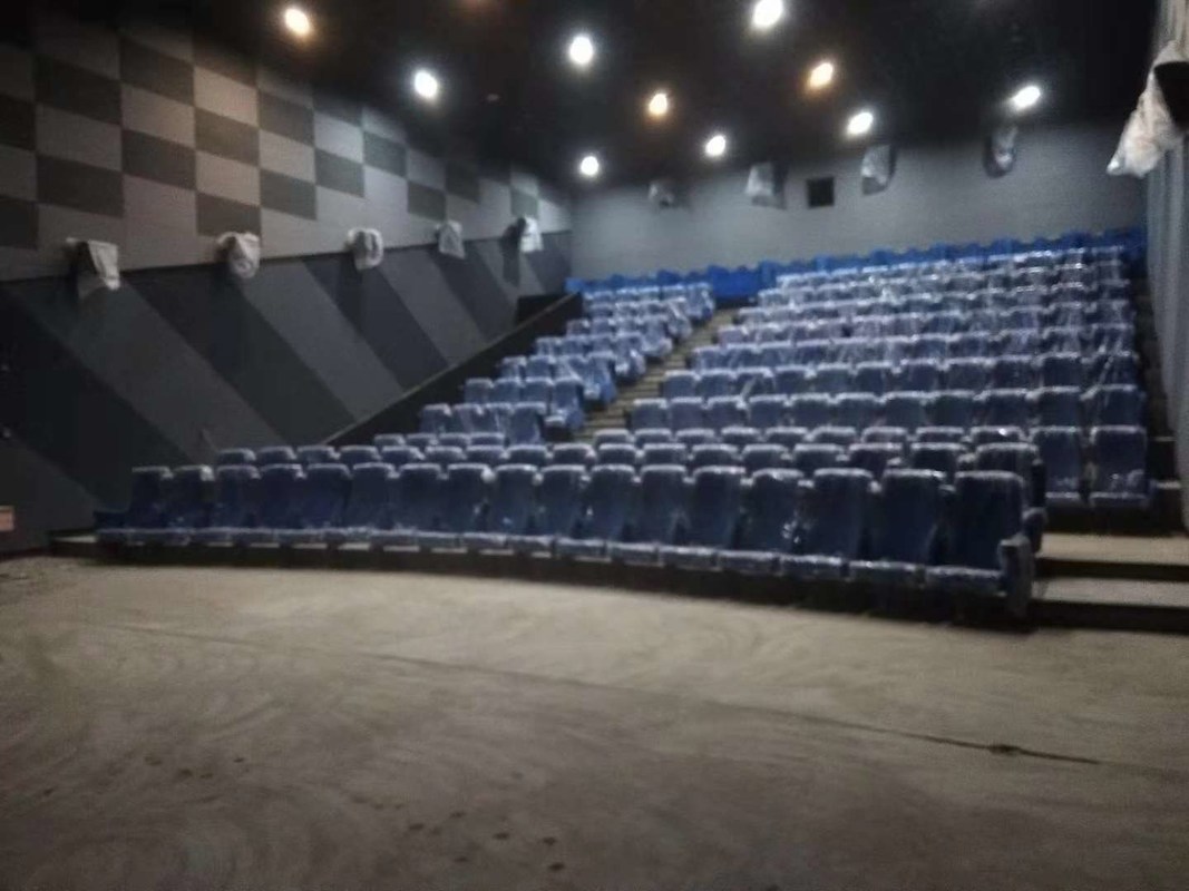 Δωμάτιο μέσων ενημέρωσης Εμπορικό θέατρο καθίσματα Προσαρμοσμένο χρώμα Διπλωμένο σχεδιασμό