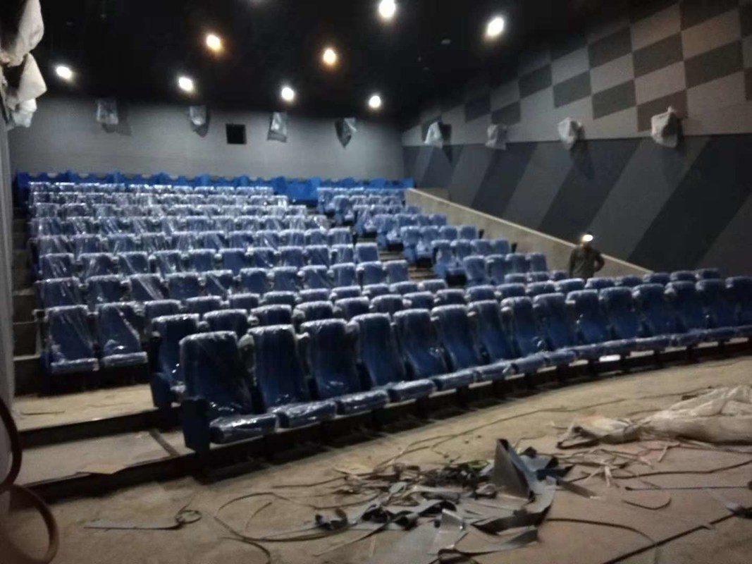 Δωμάτιο μέσων ενημέρωσης Εμπορικό θέατρο καθίσματα Προσαρμοσμένο χρώμα Διπλωμένο σχεδιασμό