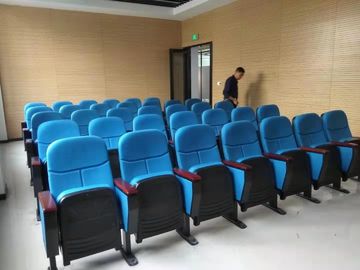 Υφαντικές έδρες αιθουσών συνεδριάσεων κάλυψης υφάσματος, αναμνηστικό στάδιο που κάθονται το μπλε χρώμα