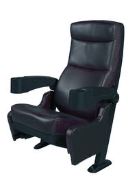 Μαύρο σταθερό έδρες Armrest 540mm πλάτος 445mm εγχώριων θεάτρων χρώματος βάθος